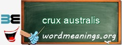 WordMeaning blackboard for crux australis